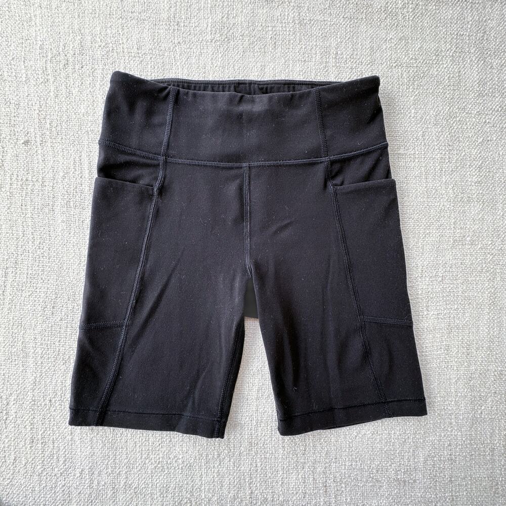 Athleta Girl Black Bike Shorts VGUC 8/10